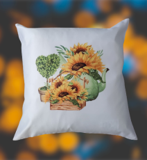 Sunflower pillow design