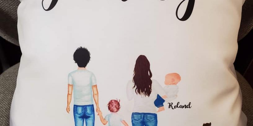 personalized family pillow 2