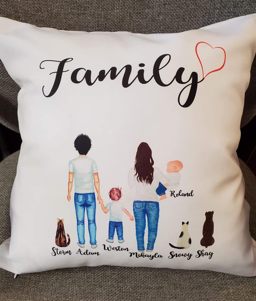 personalized family pillow 2